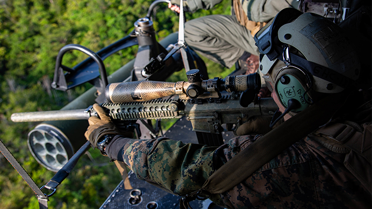 3d Battalion, 3d Marine Regiment conducts aerial sniper training